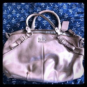 Silver Coach Satchel